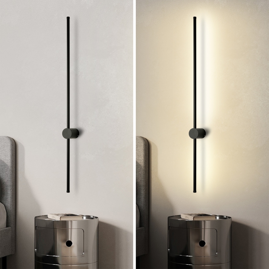 Brilagi - LED zunanja stenska svetilka AURA LED/20W/230V 3000K IP54 97 cm črna CRI 90