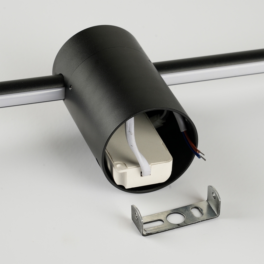 Brilagi - LED zunanja stenska svetilka AURA LED/20W/230V 3000K IP54 97 cm črna CRI 90