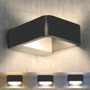 Brilagi - LED Zunanja stenska svetilka BARI LED/7W/230V 3000/4000/6000K antracit IP54