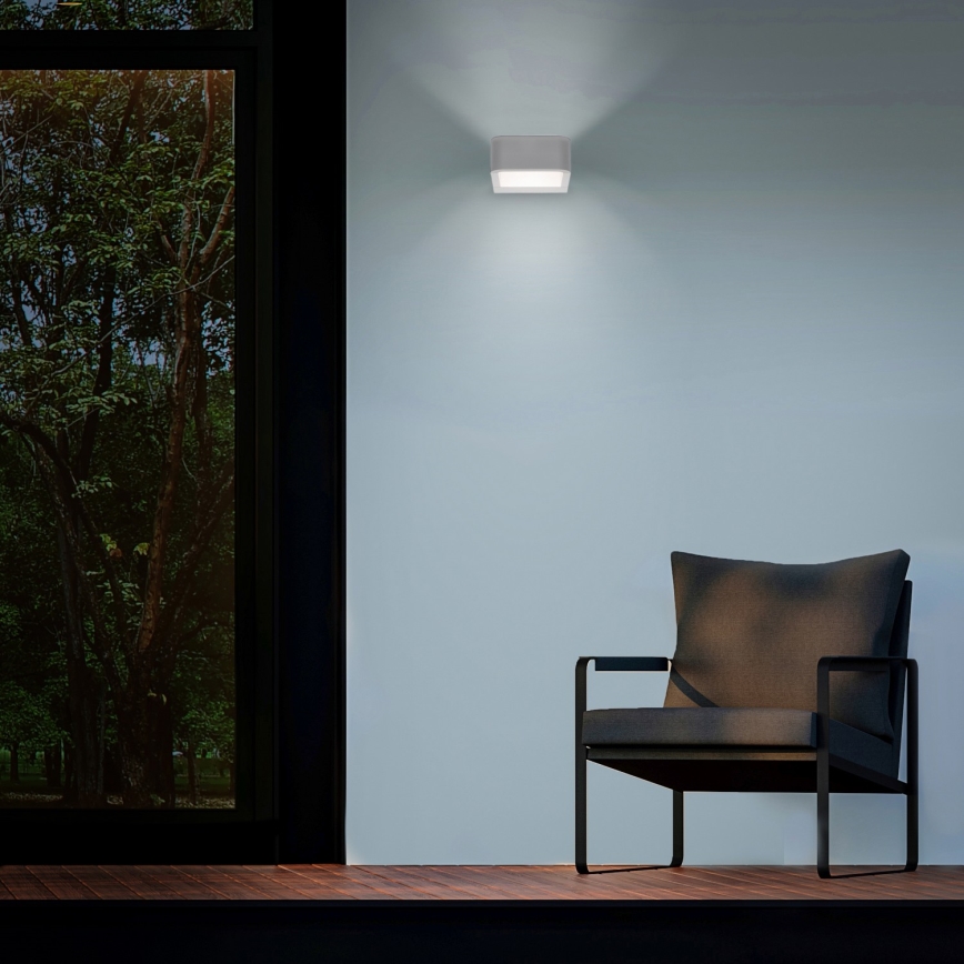 Brilagi - LED Zunanja stenska svetilka BARI LED/7W/230V 3000/4000/6000K bela IP54