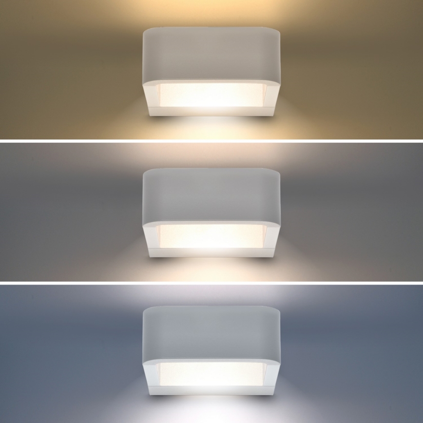 Brilagi - LED Zunanja stenska svetilka BARI LED/7W/230V 3000/4000/6000K bela IP54