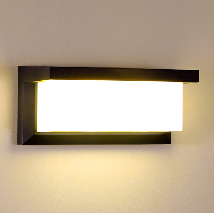Brilagi - LED Zunanja stenska svetilka BRICKY LED/12W/230V črna IP54