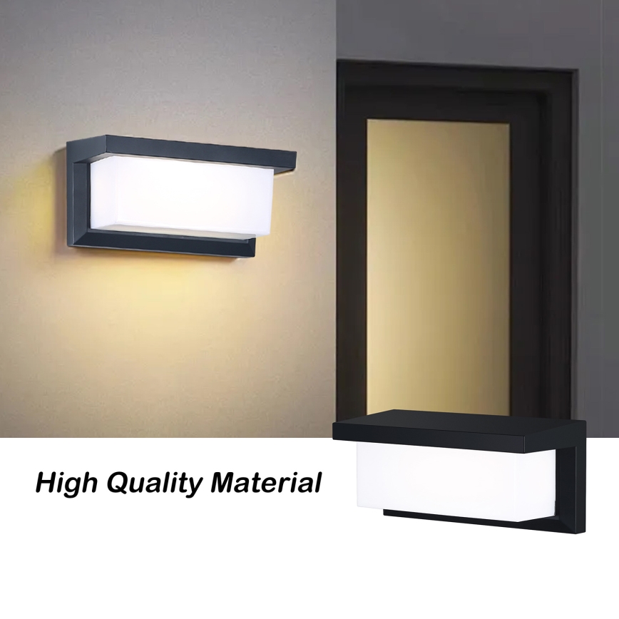 Brilagi - LED Zunanja stenska svetilka BRICKY LED/12W/230V črna IP54