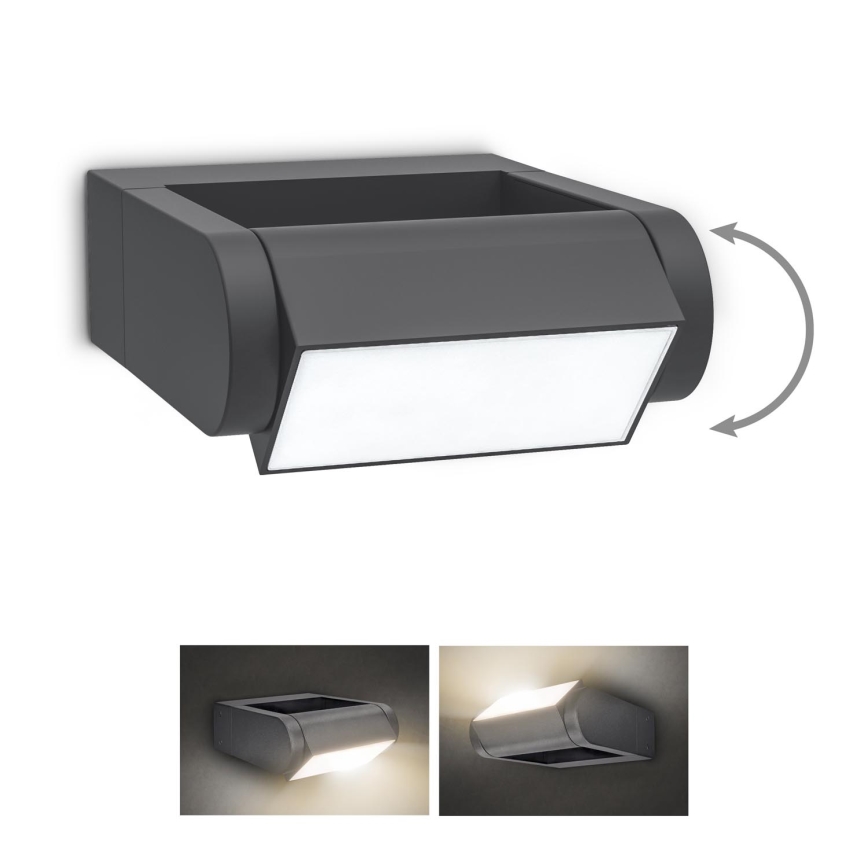 Brilagi - LED Zunanja stenska svetilka CROTONE LED/7W/230V antracit IP54