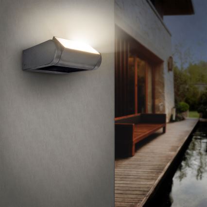 Brilagi - LED Zunanja stenska svetilka CROTONE LED/7W/230V antracit IP54