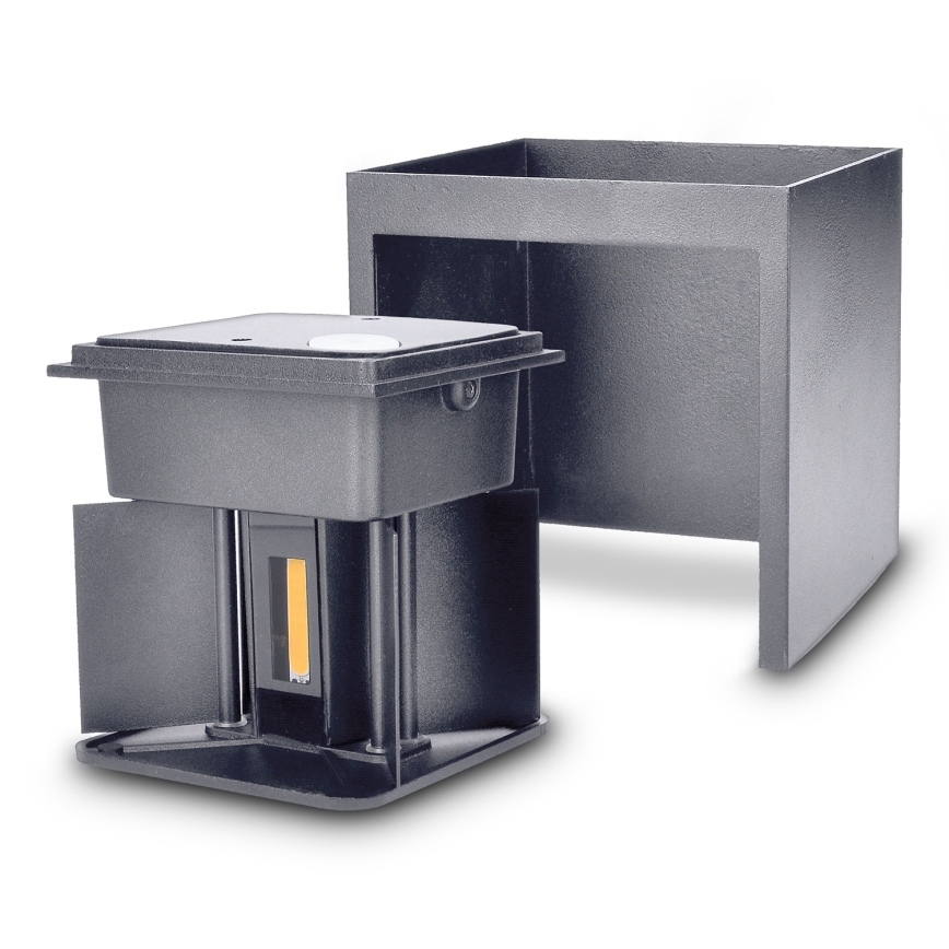 Brilagi - LED Zunanja stenska svetilka CUBE LED/6W/230V antracit IP54