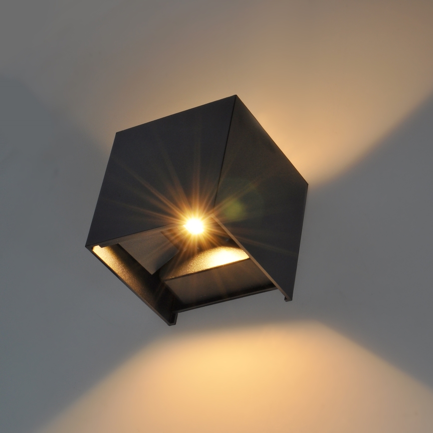 Brilagi - LED Zunanja stenska svetilka CUBE LED/6W/230V IP54