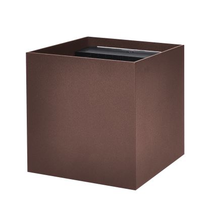 Brilagi - LED zunanja stenska svetilka CUBE LED/6W/230V rjava IP54