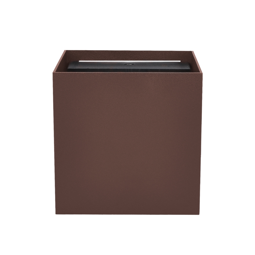 Brilagi - LED zunanja stenska svetilka CUBE LED/6W/230V rjava IP54