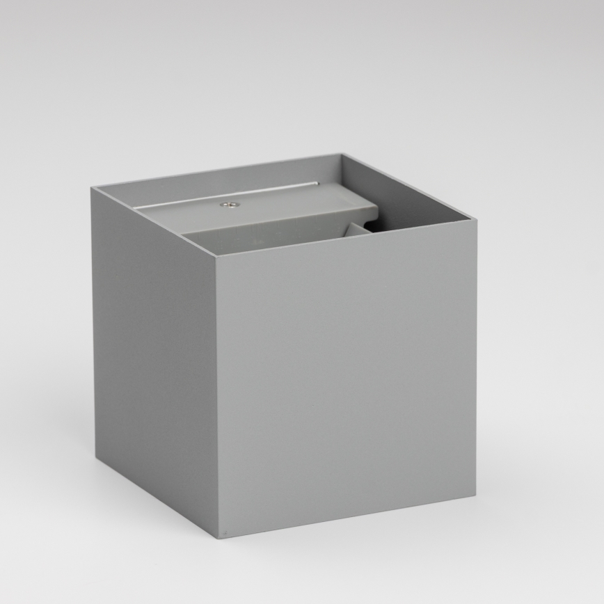 Brilagi - LED Zunanja stenska svetilka CUBE LED/6W/230V siva IP54