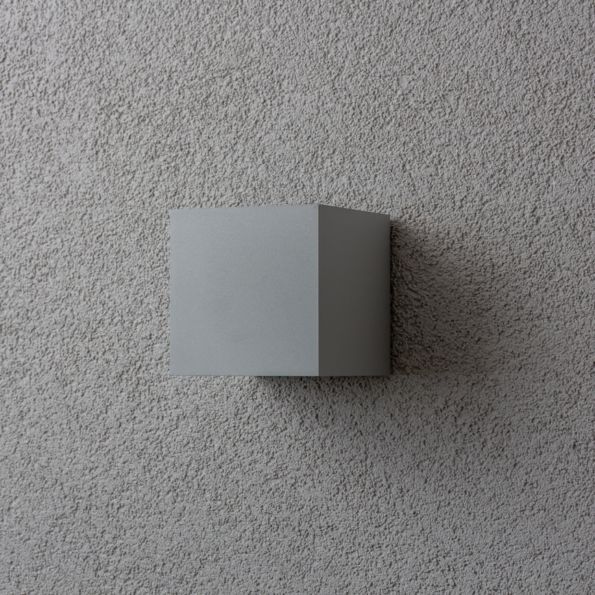 Brilagi - LED Zunanja stenska svetilka CUBE LED/6W/230V siva IP54
