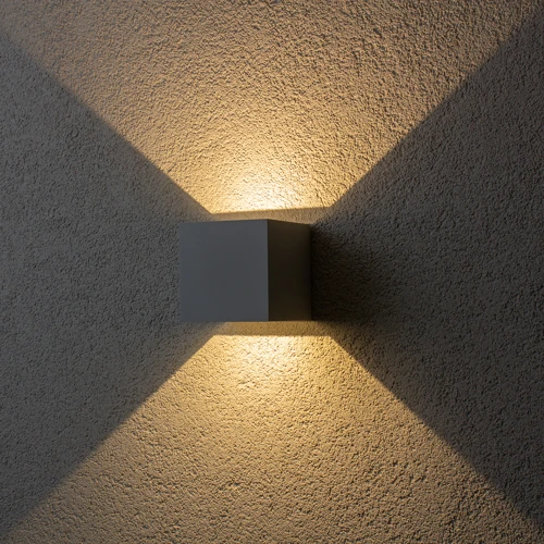 Brilagi - LED Zunanja stenska svetilka CUBE LED/6W/230V siva IP54