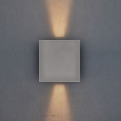 Brilagi - LED Zunanja stenska svetilka CUBE LED/6W/230V siva IP54