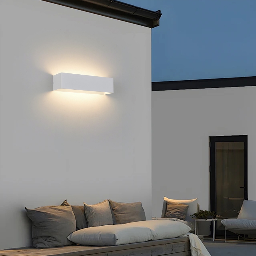 Brilagi - LED zunanja stenska svetilka DONNANI LED/12W/230V 30 cm bela IP44