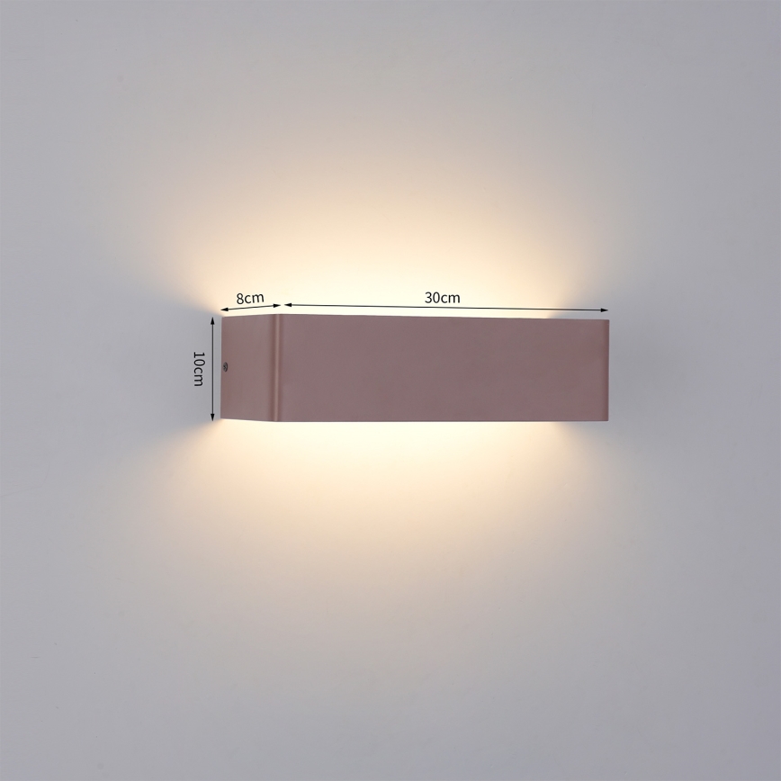 Brilagi - LED zunanja stenska svetilka DONNANI LED/12W/230V 30 cm rjava IP44
