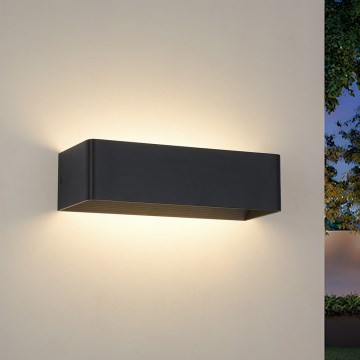 Brilagi - LED zunanja stenska svetilka DONNANI LED/12W/230V črna IP44