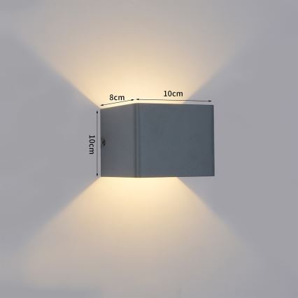 Brilagi - LED zunanja stenska svetilka DONNANI LED/5W/230V 10 cm antracit IP44