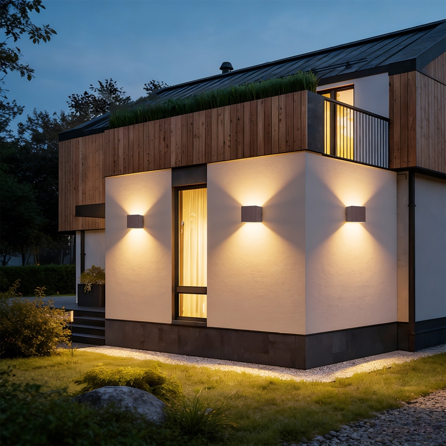 Brilagi - LED zunanja stenska svetilka DONNANI LED/5W/230V rjava IP44