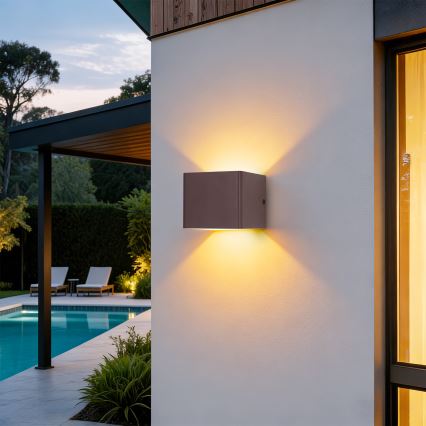 Brilagi - LED zunanja stenska svetilka DONNANI LED/5W/230V rjava IP44