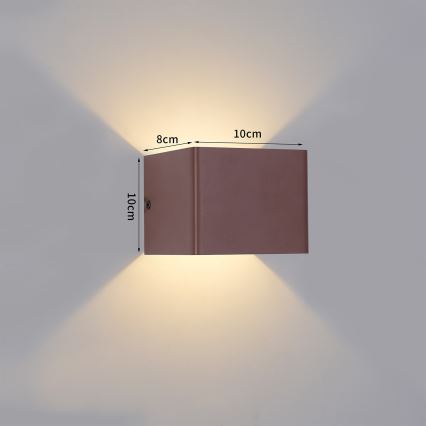 Brilagi - LED zunanja stenska svetilka DONNANI LED/5W/230V rjava IP44