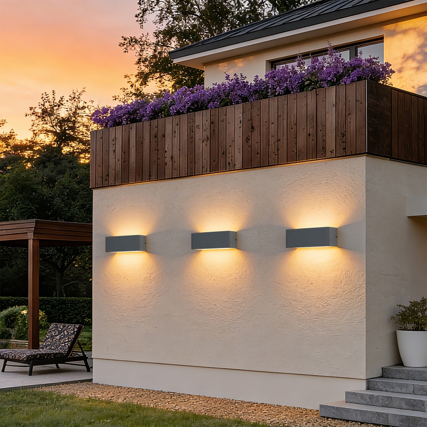 Brilagi - LED zunanja stenska svetilka DONNANI LED/7W/230V 20 cm antracit IP44