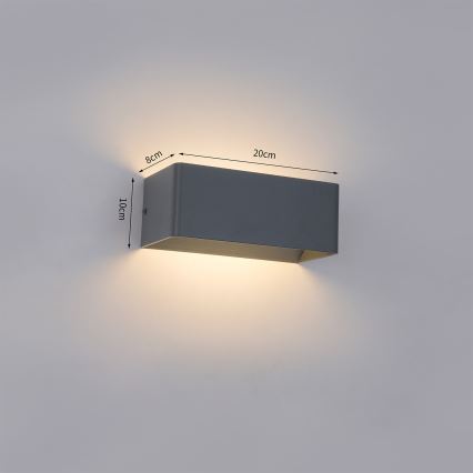 Brilagi - LED zunanja stenska svetilka DONNANI LED/7W/230V 20 cm antracit IP44