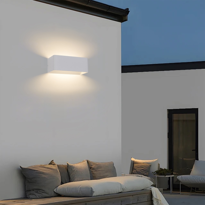 Brilagi - LED Zunanja stenska svetilka DONNANI LED/7W/230V 20 cm bela IP44