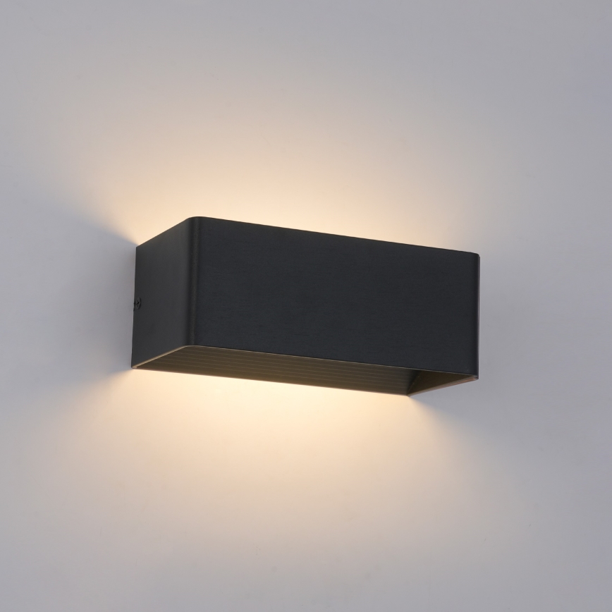 Brilagi - LED zunanja stenska svetilka DONNANI LED/7W/230V 20 cm črna IP44