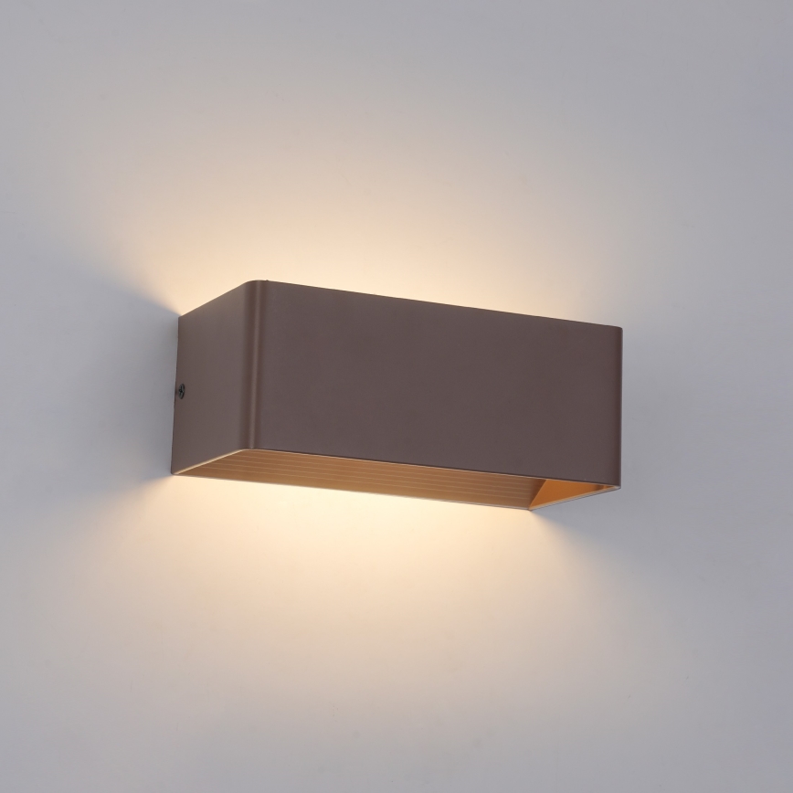 BRILAGI - LED zunanja stenska svetilka DONNANI LED/7W/230V 20 cm rjava IP44