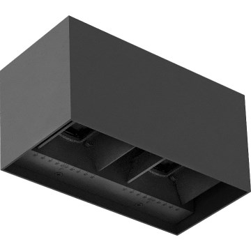 Brilagi - LED zunanja stenska svetilka DOUBLE CUBE LED/12W/230V antracit IP65