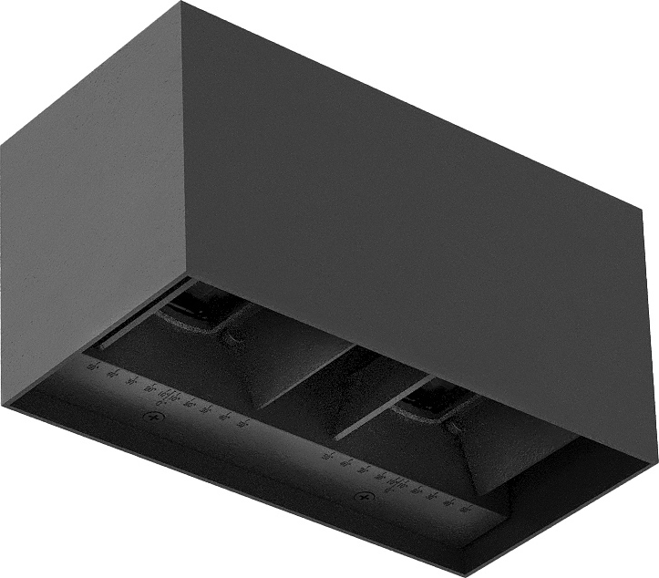 Brilagi - LED zunanja stenska svetilka DOUBLE CUBE LED/12W/230V antracit IP65