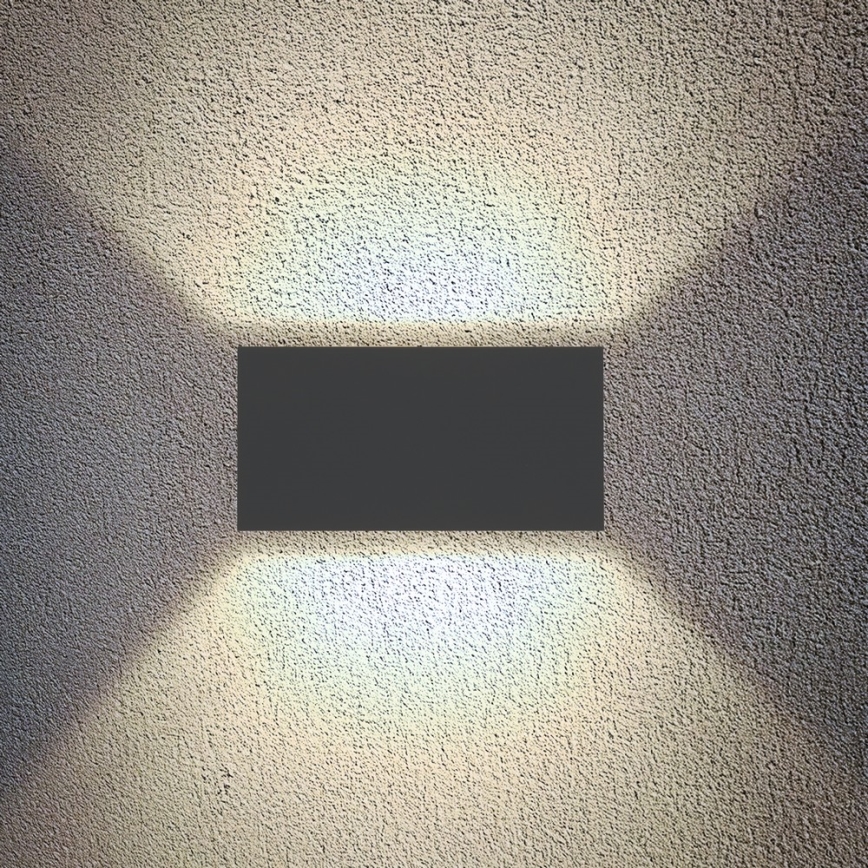 Brilagi - LED zunanja stenska svetilka DOUBLE CUBE LED/12W/230V antracit IP65
