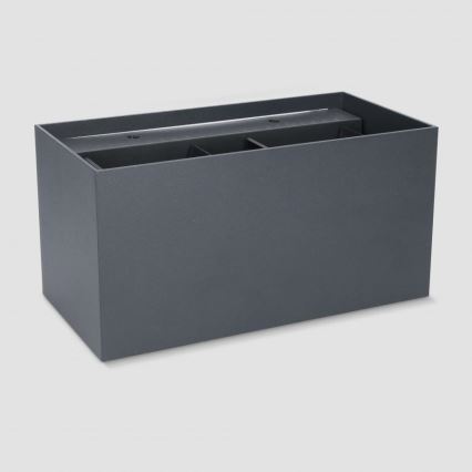 Brilagi - LED zunanja stenska svetilka DOUBLE CUBE LED/12W/230V antracit IP65