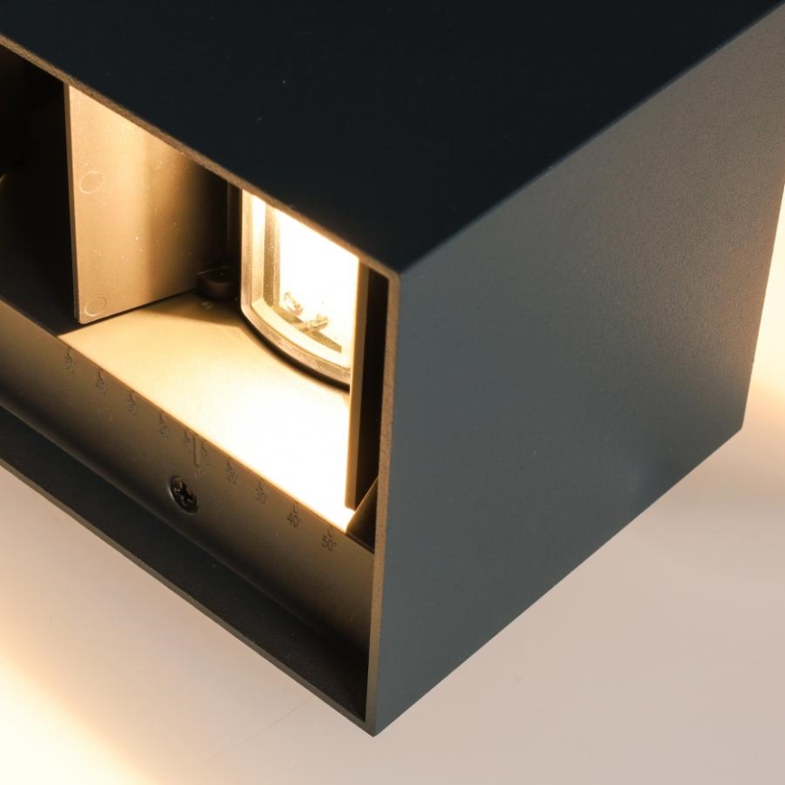 Brilagi - LED zunanja stenska svetilka DOUBLE CUBE LED/12W/230V antracit IP65