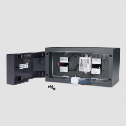 Brilagi - LED zunanja stenska svetilka DOUBLE CUBE LED/12W/230V antracit IP65