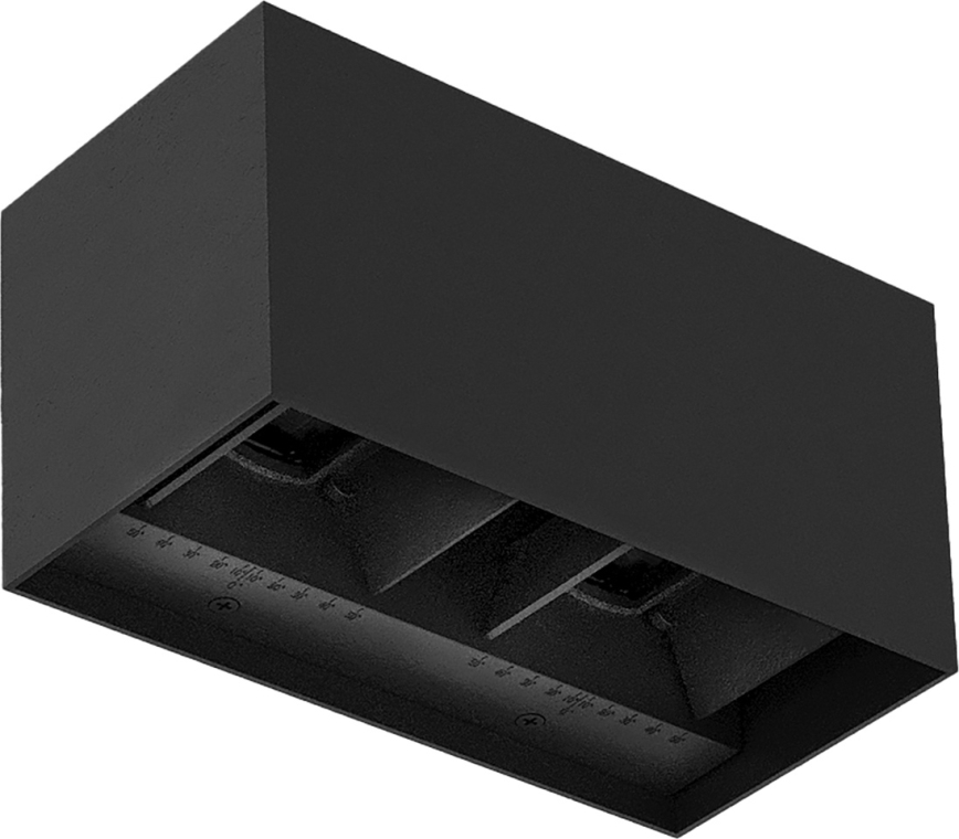 Brilagi - LED zunanja stenska svetilka DOUBLE CUBE LED/12W/230V črna IP65