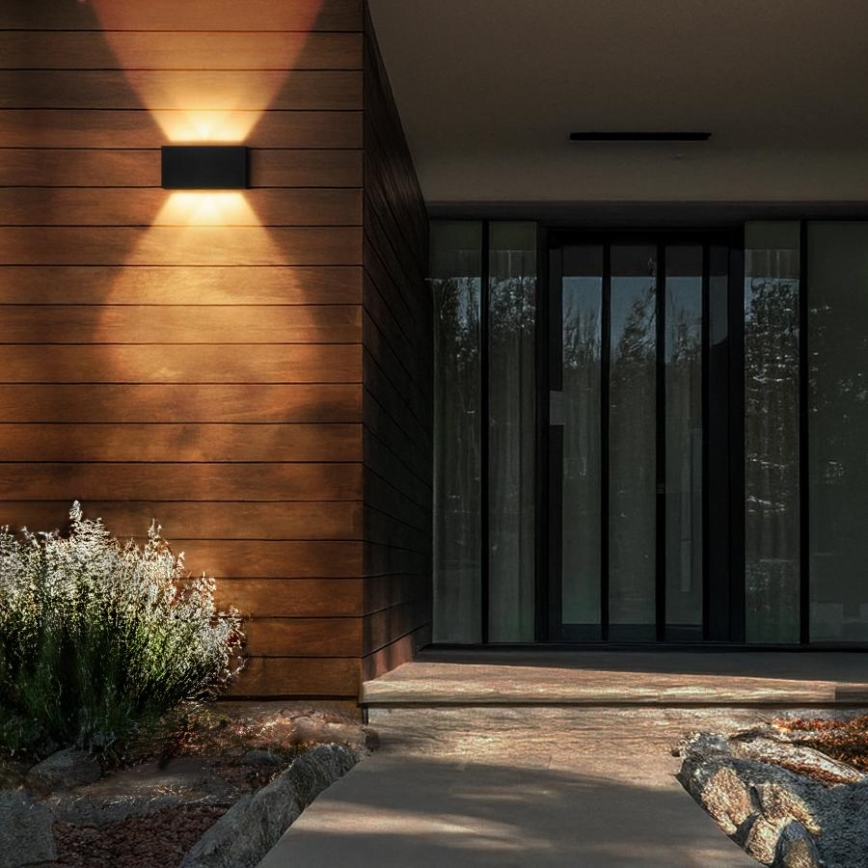 Brilagi - LED zunanja stenska svetilka DOUBLE CUBE LED/12W/230V črna IP65