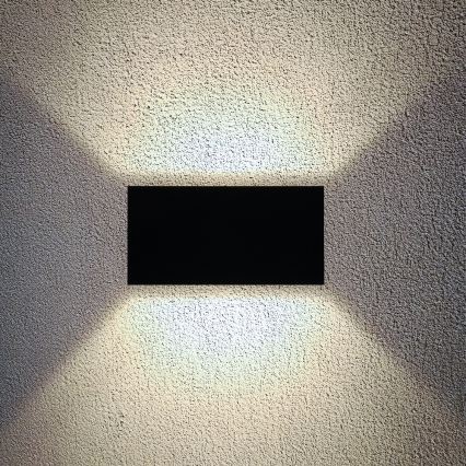 Brilagi - LED zunanja stenska svetilka DOUBLE CUBE LED/12W/230V črna IP65