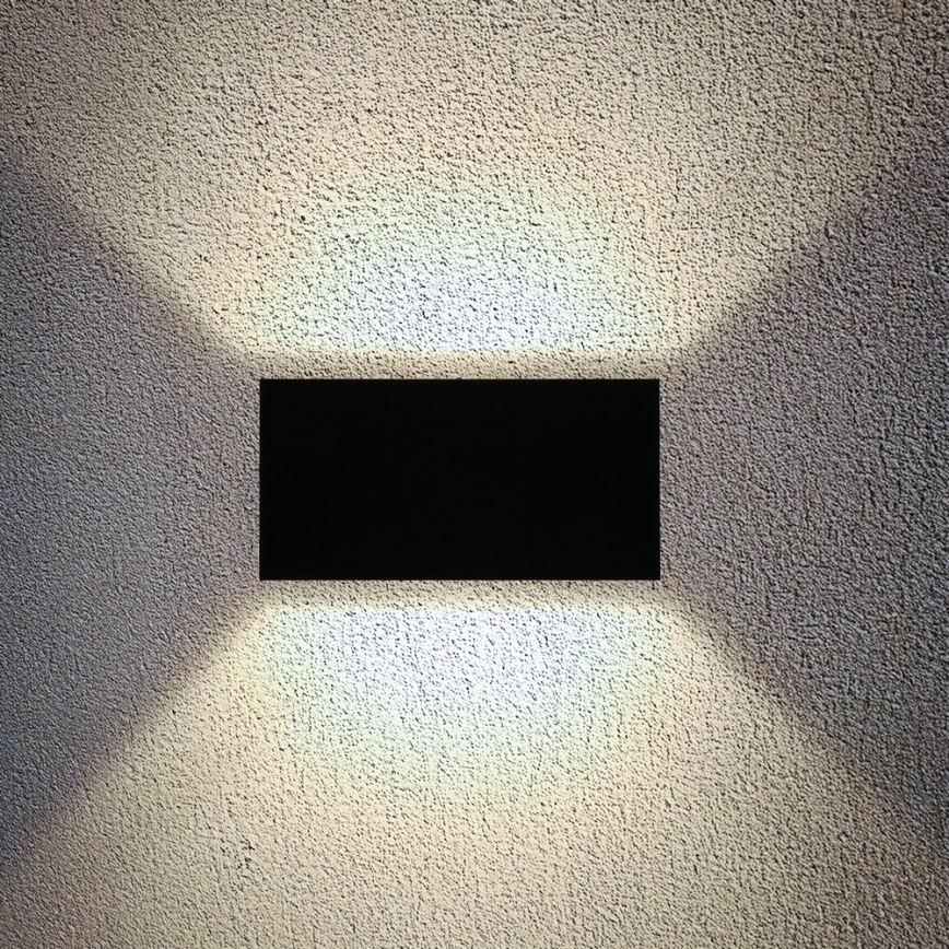Brilagi - LED zunanja stenska svetilka DOUBLE CUBE LED/12W/230V črna IP65