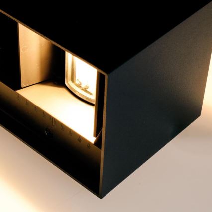 Brilagi - LED zunanja stenska svetilka DOUBLE CUBE LED/12W/230V črna IP65