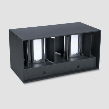 Brilagi - LED zunanja stenska svetilka DOUBLE CUBE LED/12W/230V črna IP65