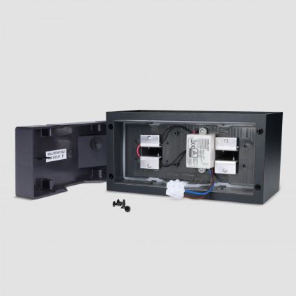 Brilagi - LED zunanja stenska svetilka DOUBLE CUBE LED/12W/230V črna IP65