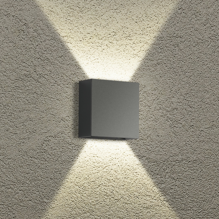 Brilagi - LED zunanja stenska svetilka DOUBLERAY LED/4W/230V antracit IP65