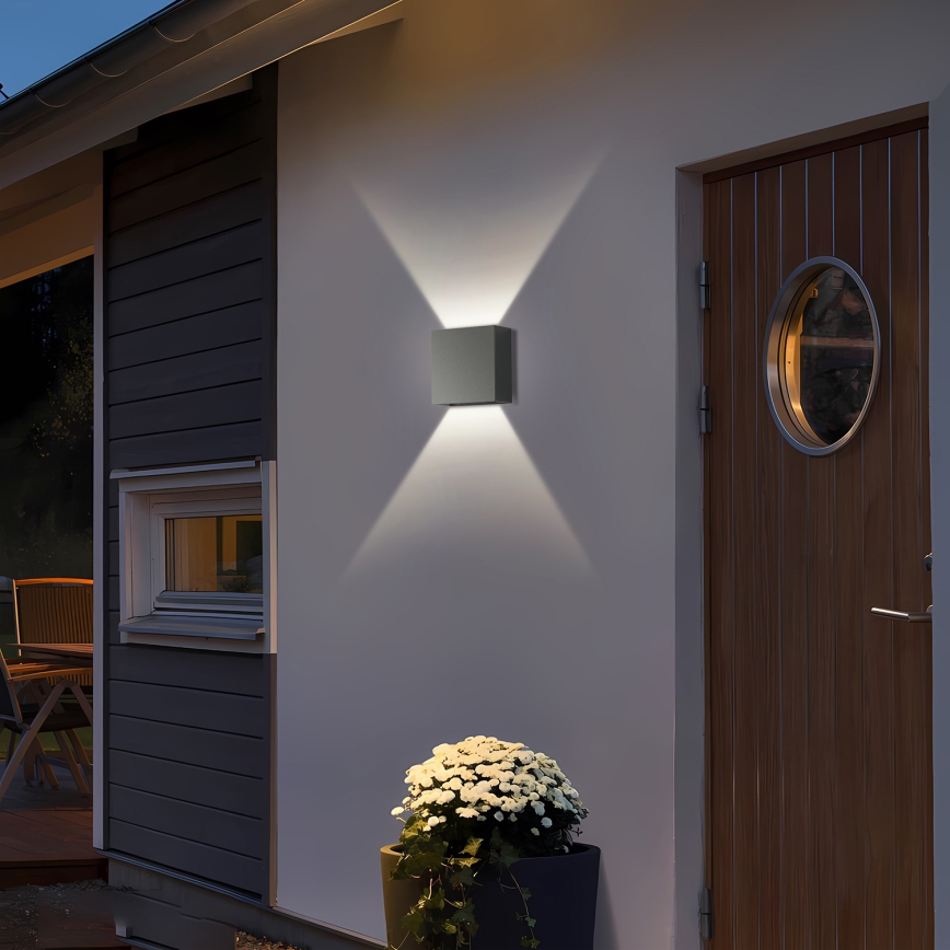 Brilagi - LED zunanja stenska svetilka DOUBLERAY LED/4W/230V antracit IP65