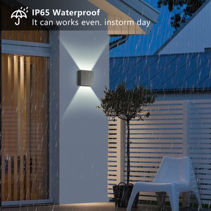 Brilagi - LED zunanja stenska svetilka DOUBLERAY LED/4W/230V antracit IP65