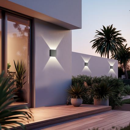 Brilagi - LED zunanja stenska svetilka DOUBLERAY LED/4W/230V antracit IP65