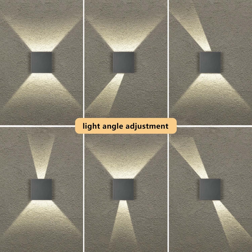 Brilagi - LED zunanja stenska svetilka DOUBLERAY LED/4W/230V antracit IP65