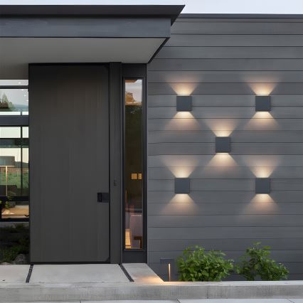 Brilagi - LED zunanja stenska svetilka DOUBLERAY LED/6W/230V antracit IP54