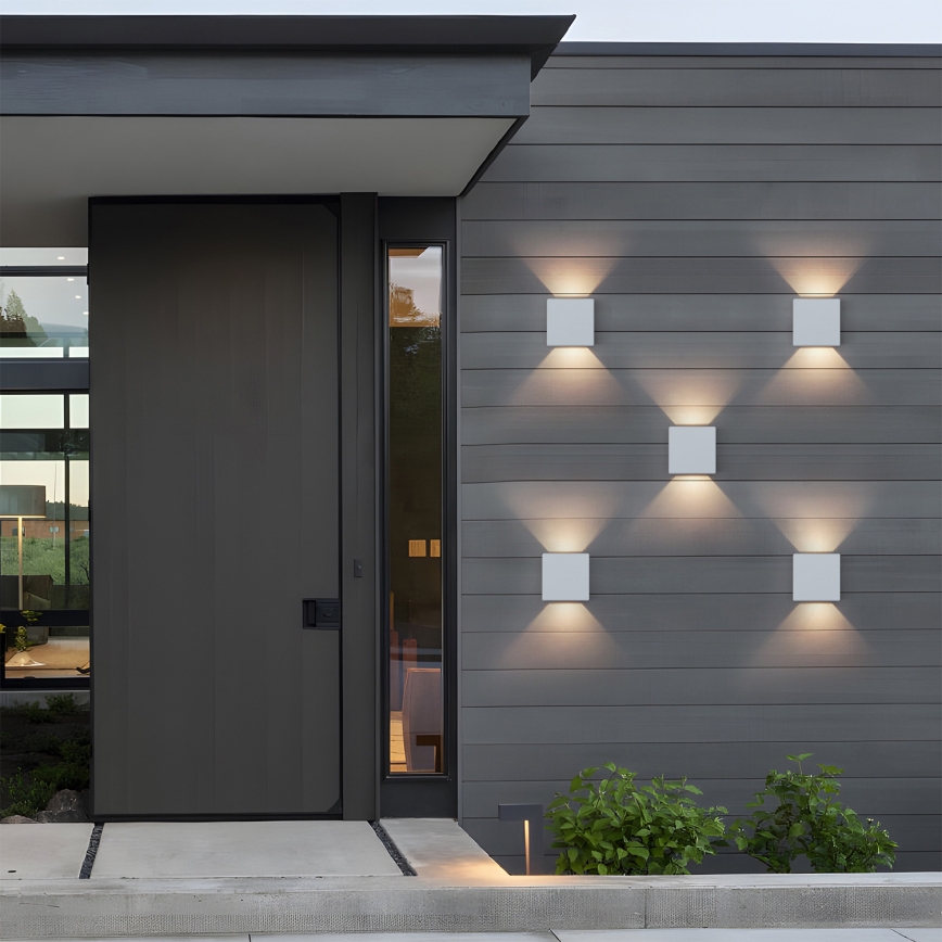 Brilagi - LED zunanja stenska svetilka DOUBLERAY LED/6W/230V bela IP54