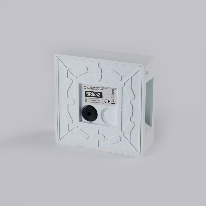 Brilagi - LED zunanja stenska svetilka DOUBLERAY LED/6W/230V bela IP54